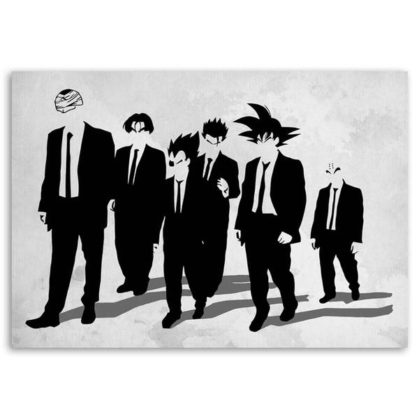 Wandbild elegante anime figuren 60 x 40 cm