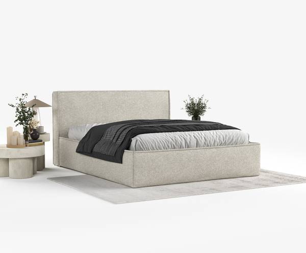 Polsterbett Lounge Beige - Grau - Liegefläche Breite: 180 cm