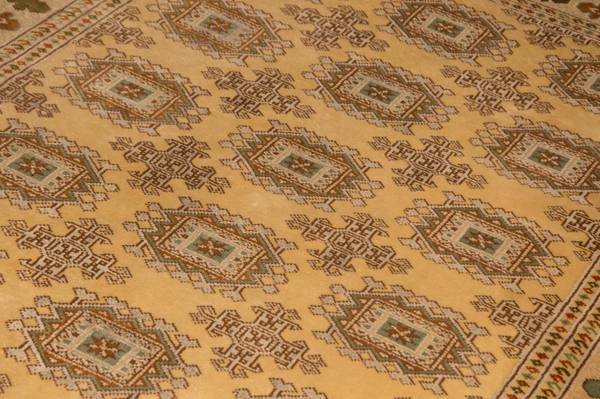 Orientteppich Oriental Beige - Wolle - 126 x 1 x 184 cm