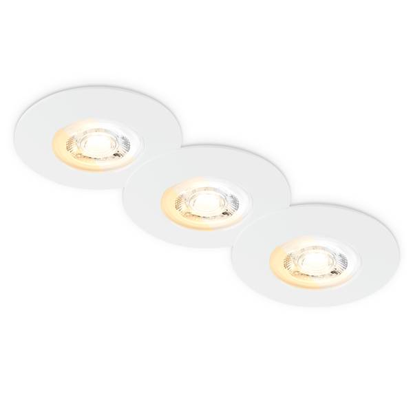 Einbauleuchten Dimara 3er Set Weiß