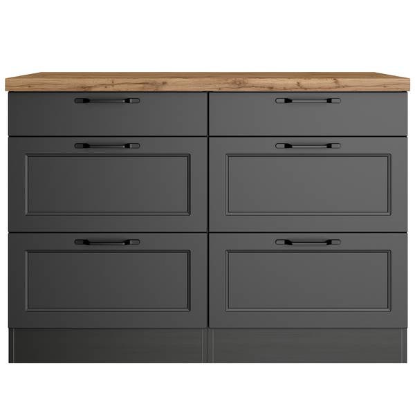 Auszugsunterschrank MONTERREY-03-214 Grau - Holzwerkstoff - 120 x 86 x 60 cm