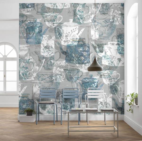 Fototapete 612417 Grau - Papier - 300 x 280 x 280 cm