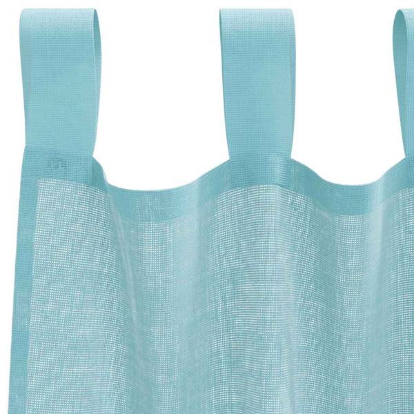 Rideau en voile 3043941-10 (lot de 2) Turquoise - Hauteur : 245 cm