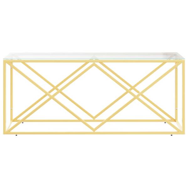 Couchtisch 3017577 Gold - Edelstahl - 110 x 45 x 45 cm