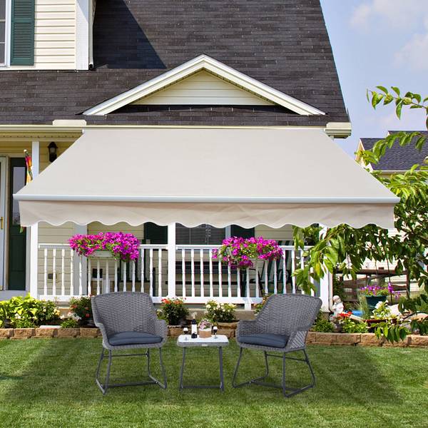 Markise 01-0679 beige - kunststof - 300 x 1 x 450 cm