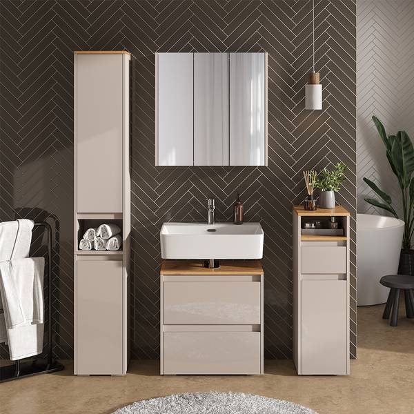 Vicco Meuble de rangement de salle de bain Chêne rustique 56.1x190cm