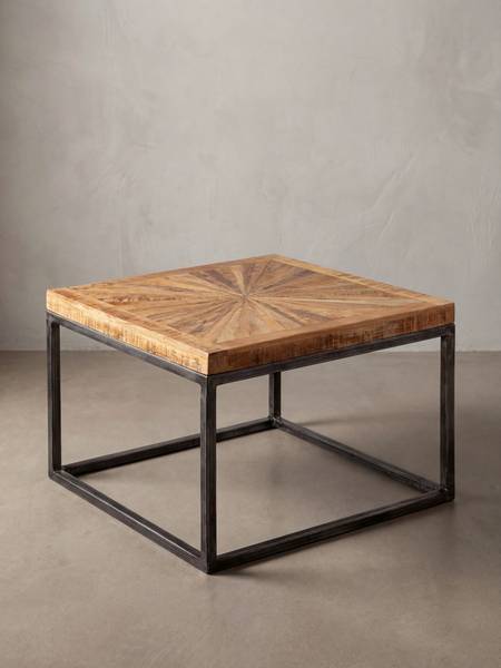 Couchtisch SALUZZO mit Ablagefläche Braun - Mango - 55 x 40 x 55 cm
