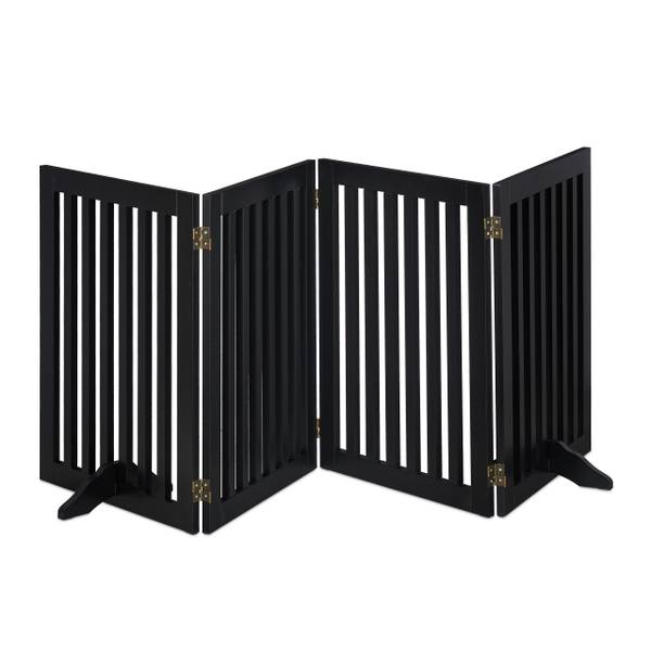 Schwarzes Absperrgitter 70 cm Breite: 205 cm