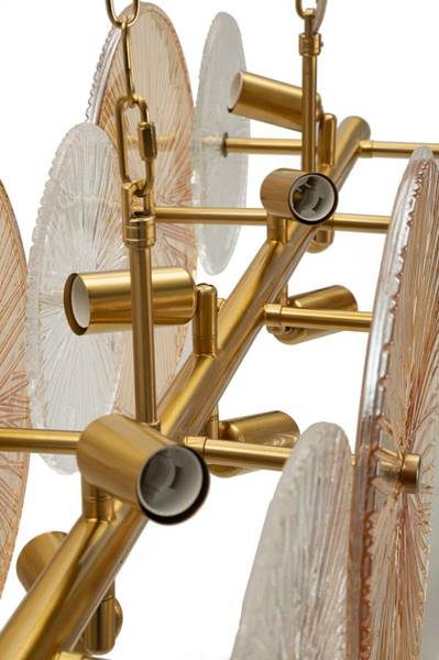 Kroonluchter Osaka goud - metaal - 100 x 28 x 23 cm