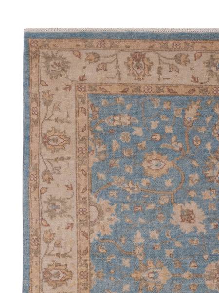 Orientteppich Oriental Blau - Naturfaser - 152 x 1 x 189 cm