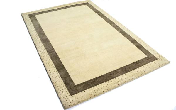 Kurzflorteppich Naturals Beige - Wolle - 122 x 2 x 184 cm