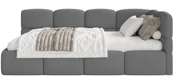 Jugendbett CLOUDY Dunkelgrau