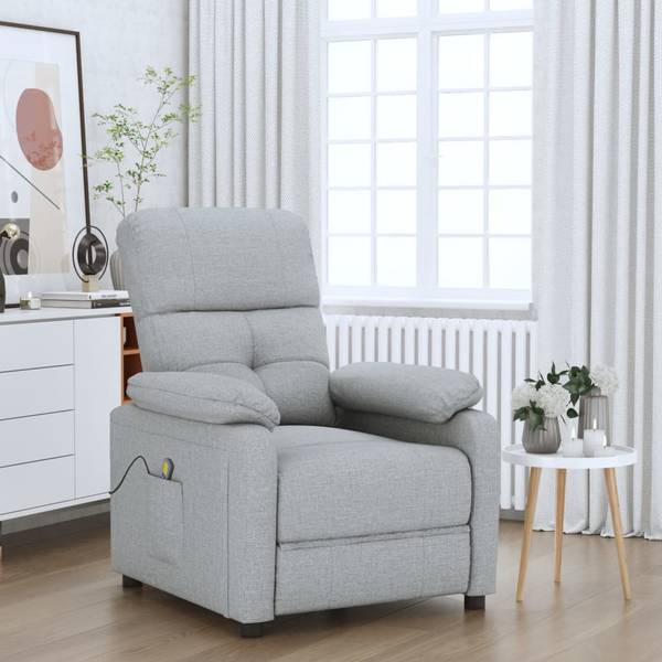 Massagestoel 3038446 grijs - polyester - 73 x 100 x 90 cm