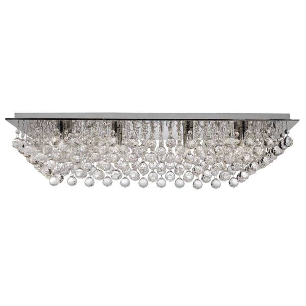Plafonnier Hanna Gris - Verre - 34 x 20 x 83 cm
