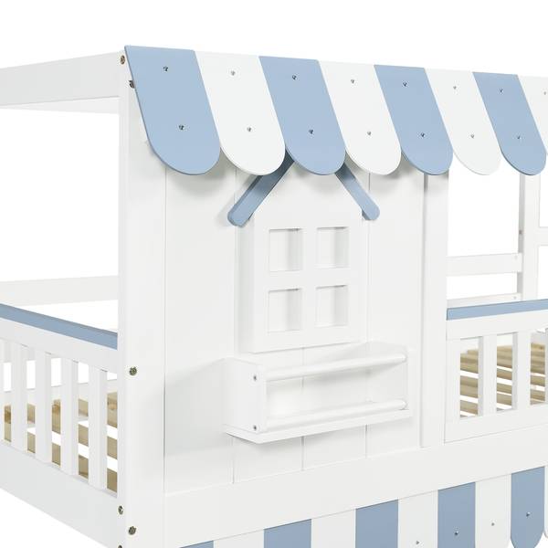 Stockbett K-1749 Weiß - Holzwerkstoff - 104 x 170 x 253 cm