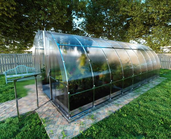 KLASIKA TUBE PREMIUM 18m² Silber - Metall - 300 x 220 x 600 cm