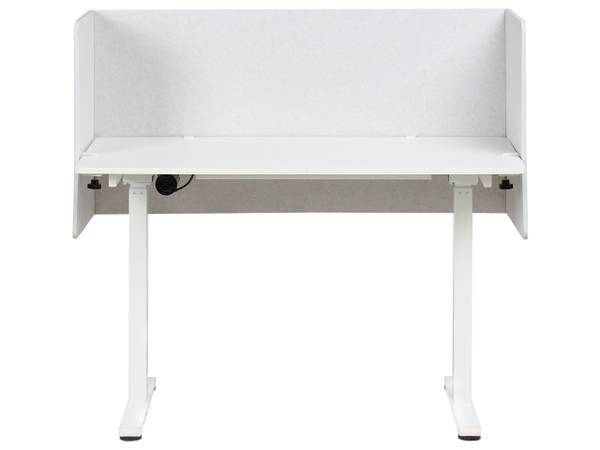 Schreibtischtrennwand SOLOA Weiß