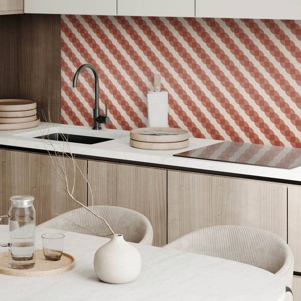 Vinylfliese WellenGeom 20er-Set 20 x 20 cm