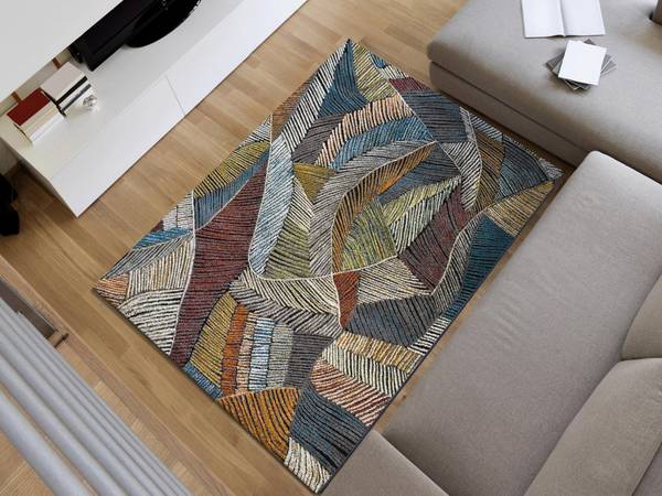Kurzflorteppiche KOBY Polyester - Polypropylen - 120 x 2 x 170 cm