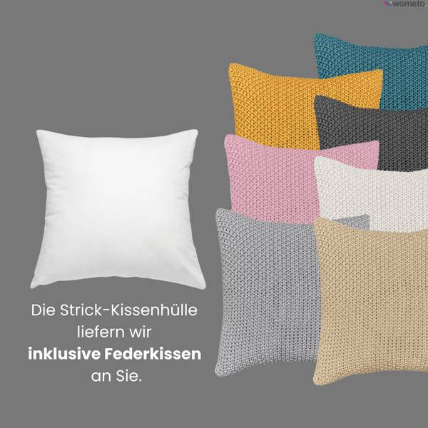 Kissenbezug Strick mit Füllung kaufen