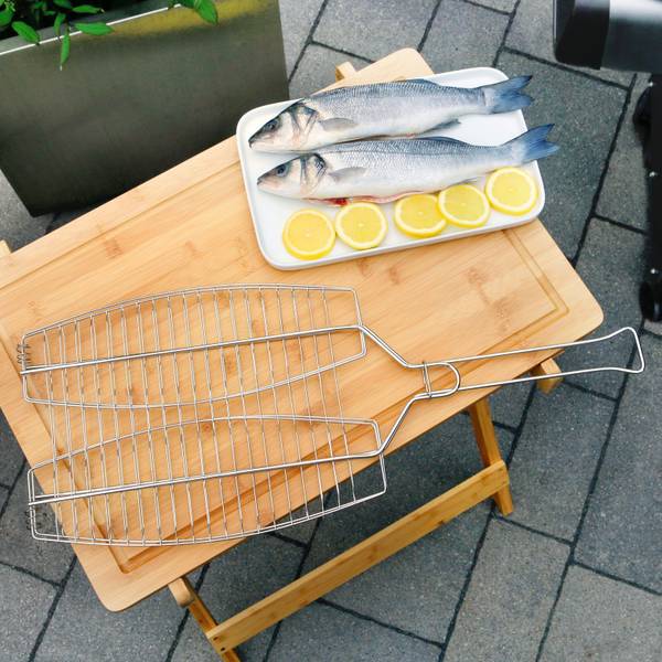 Fischgriller 14127 Silber - Metall - 27 x 27 x 65 cm