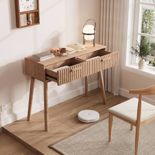 Konsolentische GKHYM5 Braun - Holzwerkstoff - 100 x 80 x 35 cm