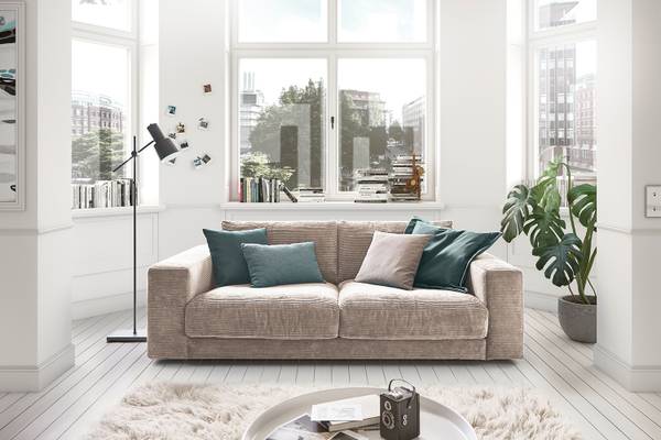 Sofa 2-Sitzer MADELINE Taupe