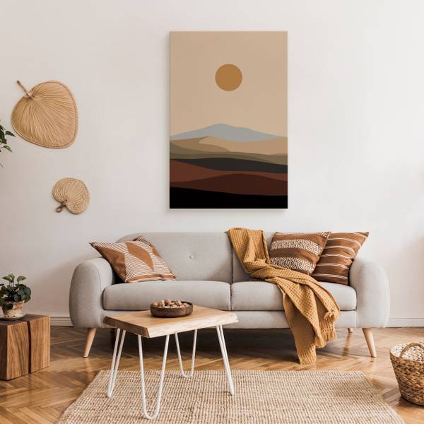 Leinwandbild Sonne 40 x 60 x 60 cm