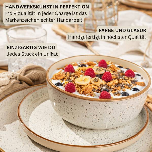 Schalen Rio - 4 teilig Creme - Anzahl Teile im Set: 4