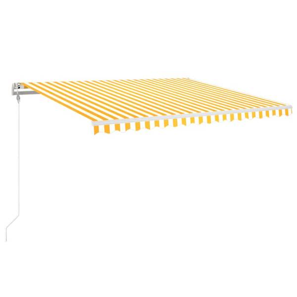 Auvent rétractable 3006541-2 Jaune - Polyester - Aluminium - 350 x 350 x 400 cm