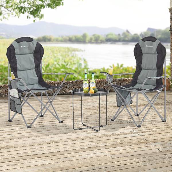 Campingstuhl Lido inkl Tragetasche Grau