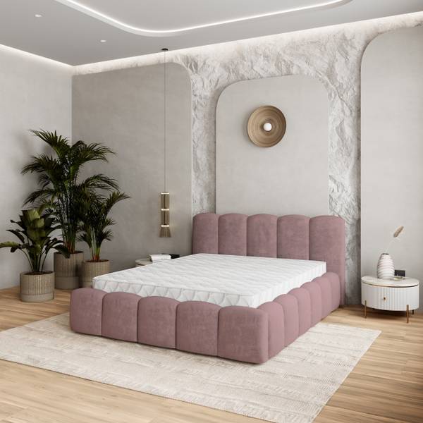 Polsterbett FALINA Pink - Liegefläche Breite: 180 cm