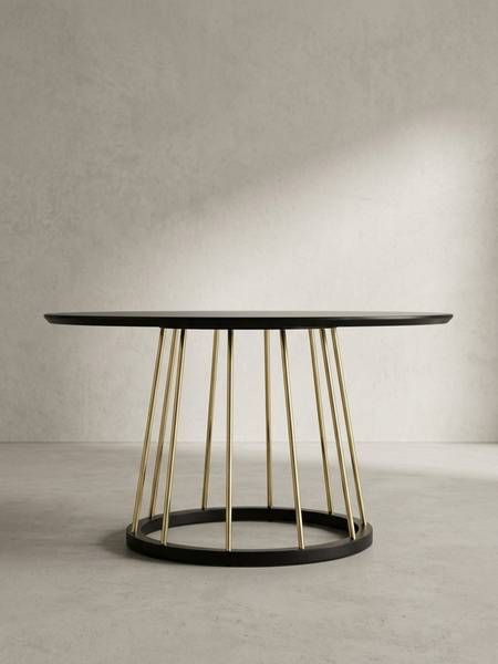 Couchtisch ANADIA mit Ablagefläche Schwarz - Holzwerkstoff - 80 x 42 x 80 cm