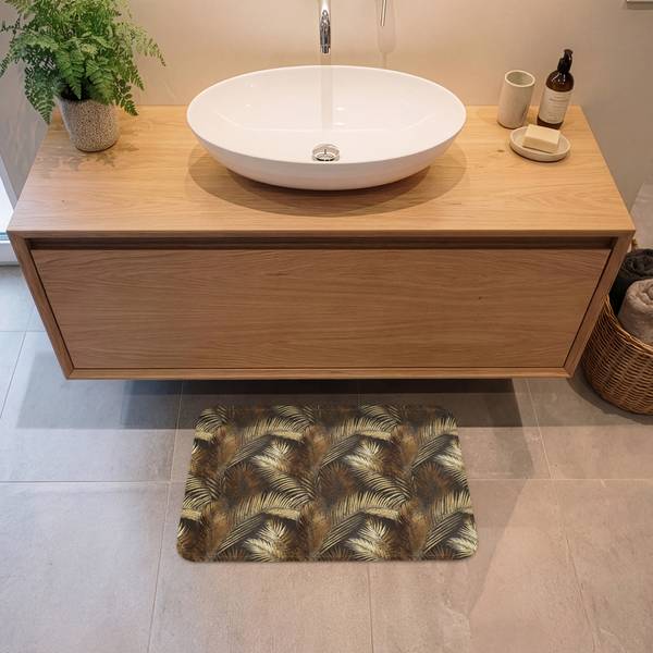 BADEMATTE Palmblätter 60 x 40 cm