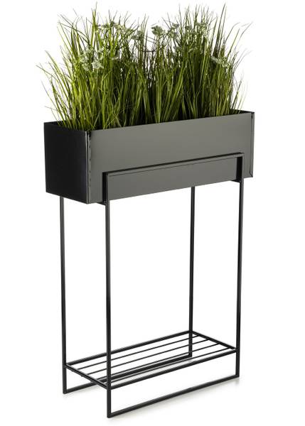 Blumenständer 10-1629 Schwarz - Metall - 60 x 82 x 23 cm