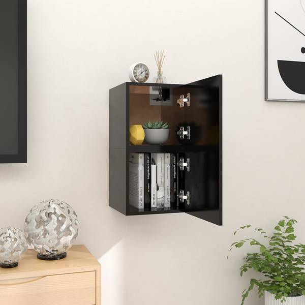 TV-Wandschrank 3008597_2 (2er Set) Schwarz