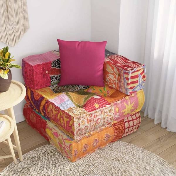 Pouf 350377 Baumwollstoff - 70 x 56 x 70 cm