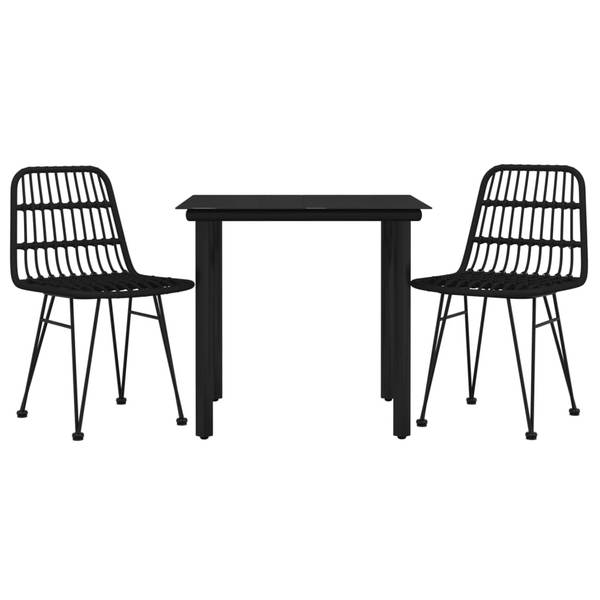 Salle à manger 3029195-1 (lot de 3) Noir