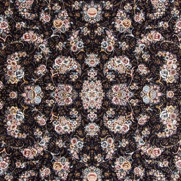 Orientteppich Amand Schwarz - Naturfaser - 200 x 1 x 300 cm