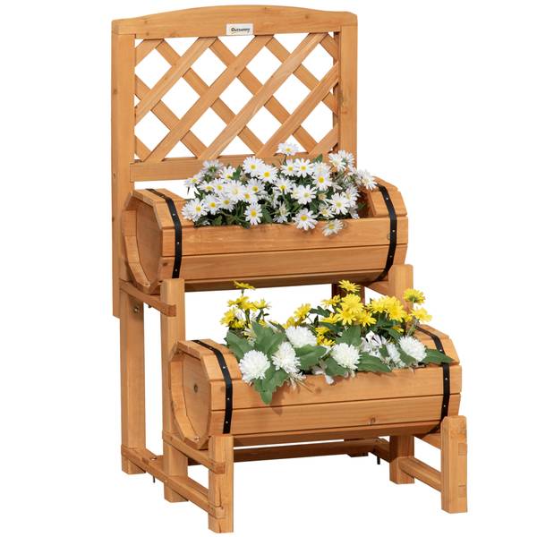 Blumenkasten 845-790V00YL Gelb - Massivholz - 45 x 80 x 45 cm