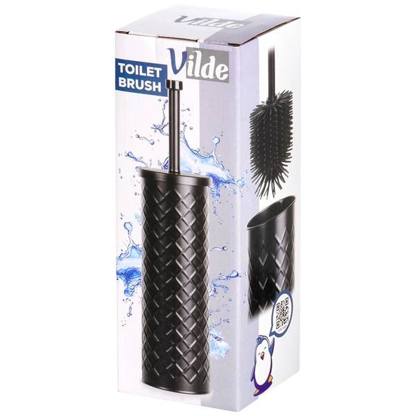 Toilettenbürste 14928 Schwarz - Metall - 11 x 10 x 28 cm