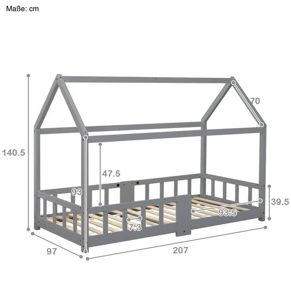 Hausbett Markus Grau
