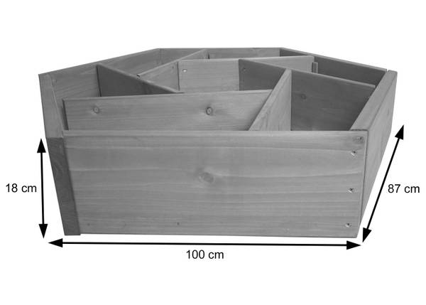 Jardinière L70 Marron - Sapin - 100 x 18 x 87 cm