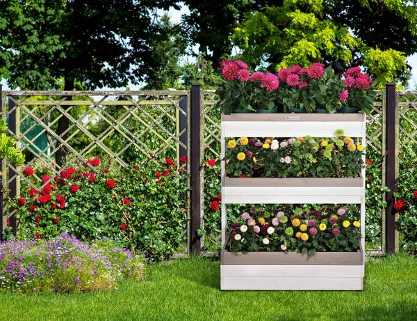 Vertikalbeet planverto1 Braun - Massivholz - 85 x 110 x 38 cm