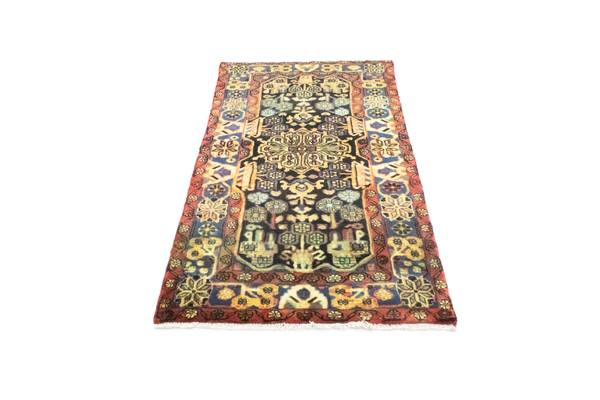 Orientteppich Nomadic Blau - Wolle - 90 x 1 x 172 cm