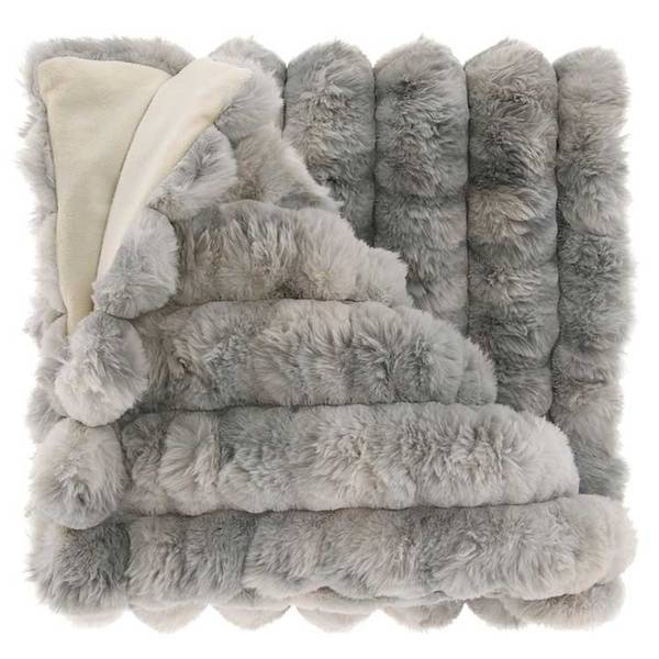 Tagesdecke Kylian Grau - Textil - 160 x 1 x 130 cm