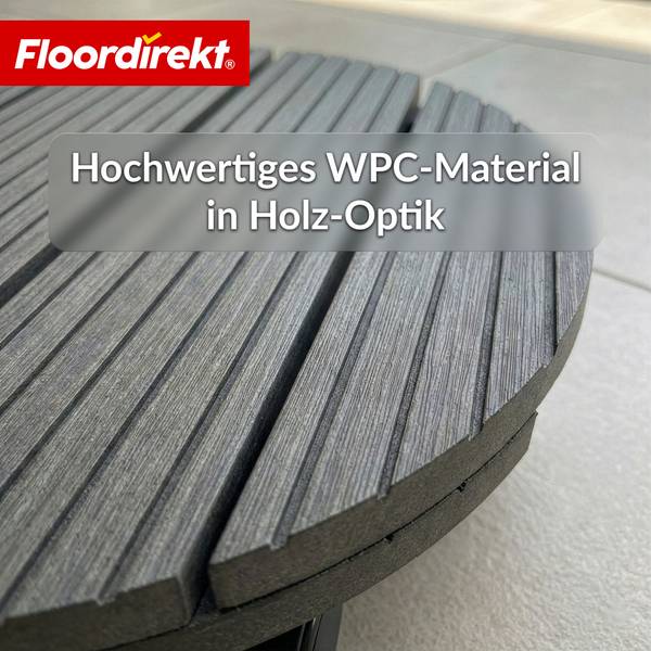 Pflanzenroller Countess Braun - Holzverbundwerkstoff - 30 x 8 x 30 cm
