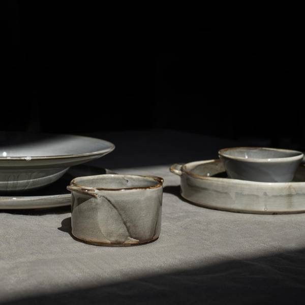 Schale WIKLE Grau - Porzellan - 10 x 5 x 10 cm