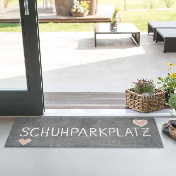 Fußmatte 165832 Grau - Pink - Textil - 35 x 1 x 100 cm