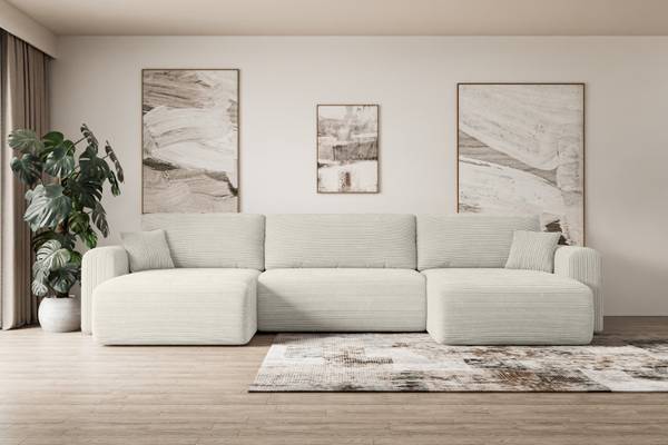 Wohnlandschaft ORRO-U Creme